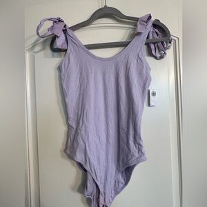Old Navy Lilac Bodysuit with Tie Straps (adjustable)